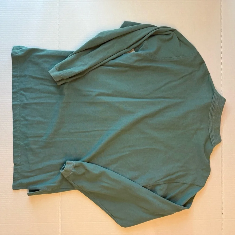 Banana Republic Teal Long Sleeve Polo Shirt